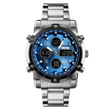 цифровые часы для SKMEI 1389 мужские аналоговые часы роскошные 3atm водонепроницаемые relojes hombre